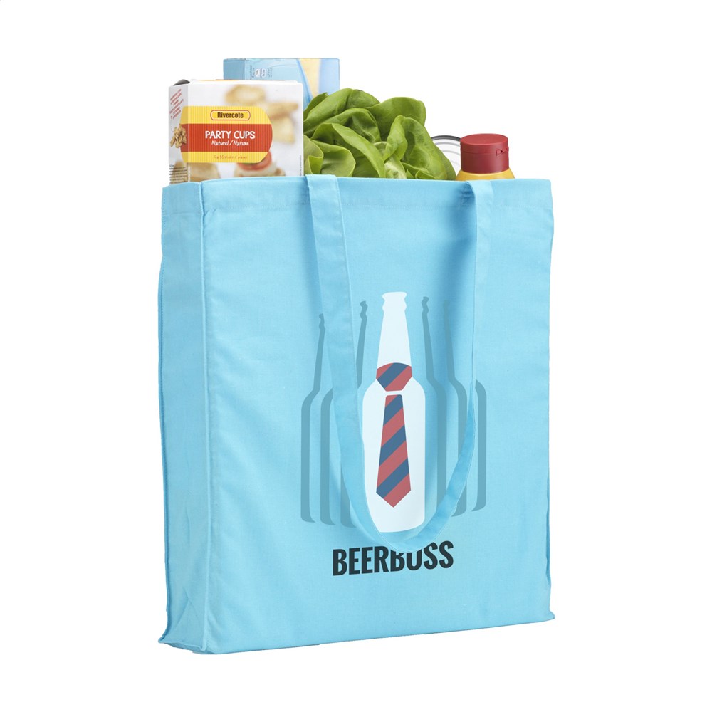 Colour Square Bag (160 g/m²) katoenen tas - lichtblauw