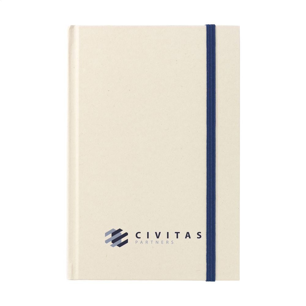 Bagasse Sugarcane Notebook A5 notitieboek - blauw (± PMS 2767C)