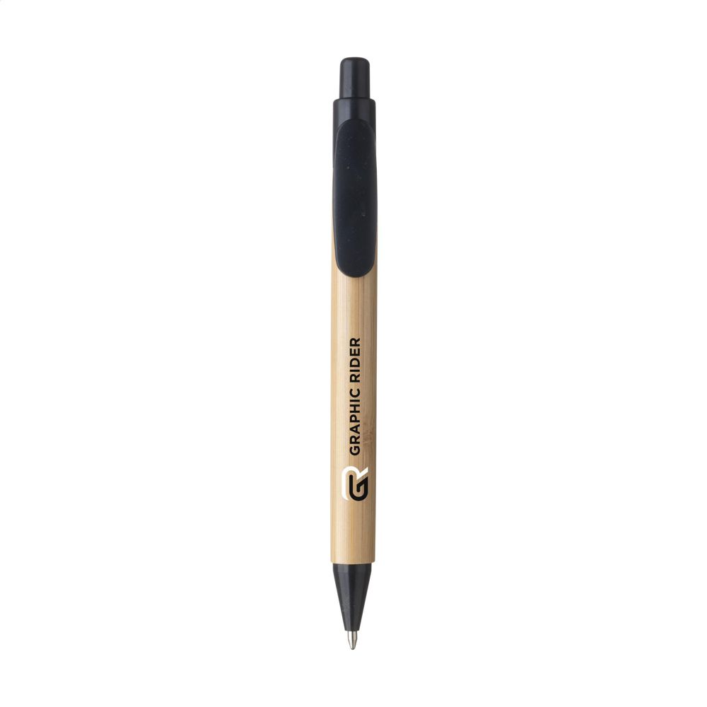 Bamboo Wheat Pen tarwestro pennen - zwart (± PMS Black)